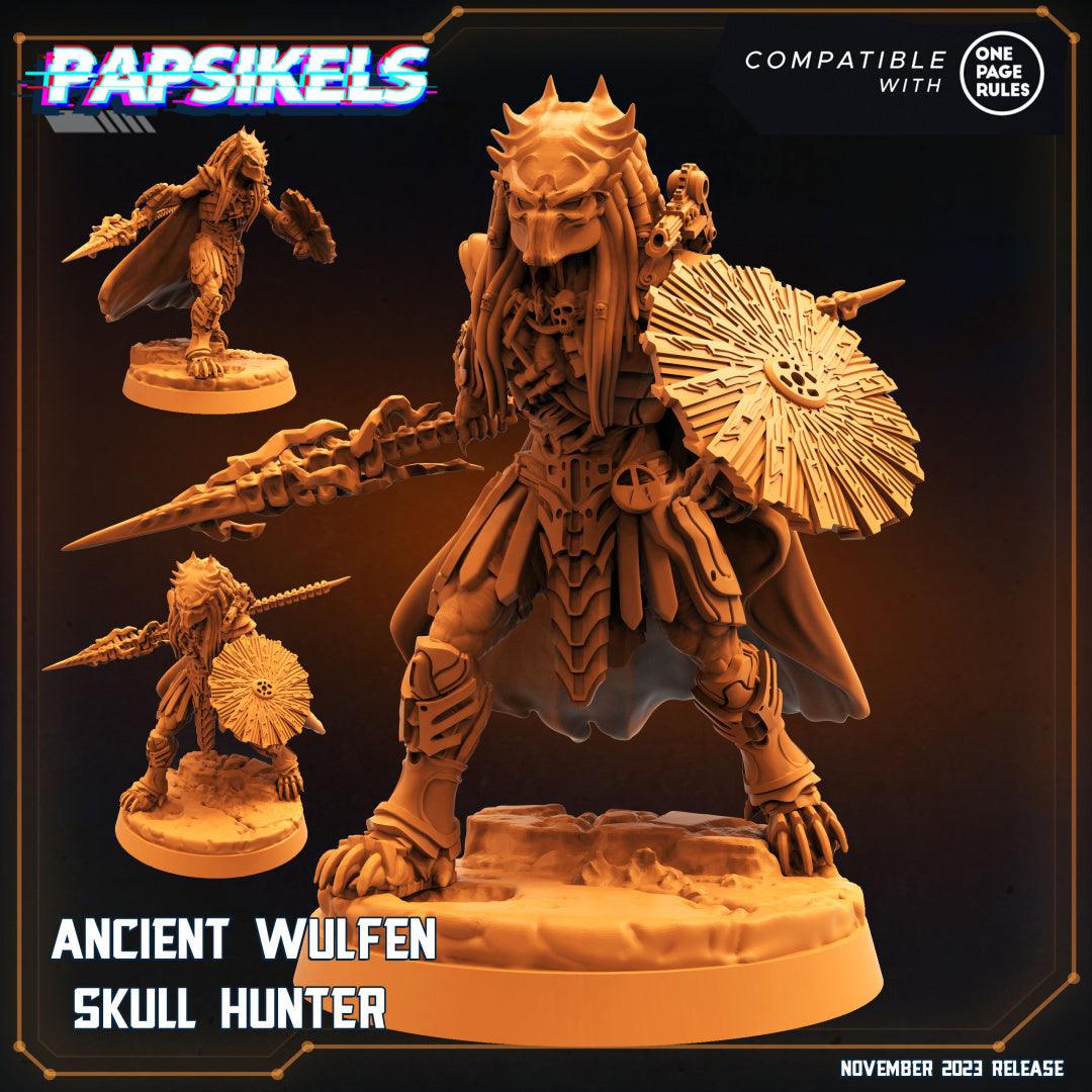 3D Printed Papsikels Ancient Wulfen Skull Hunter Set Skull Hunters Army Bundle 2 28mm 32mm - 3D Printing Boss