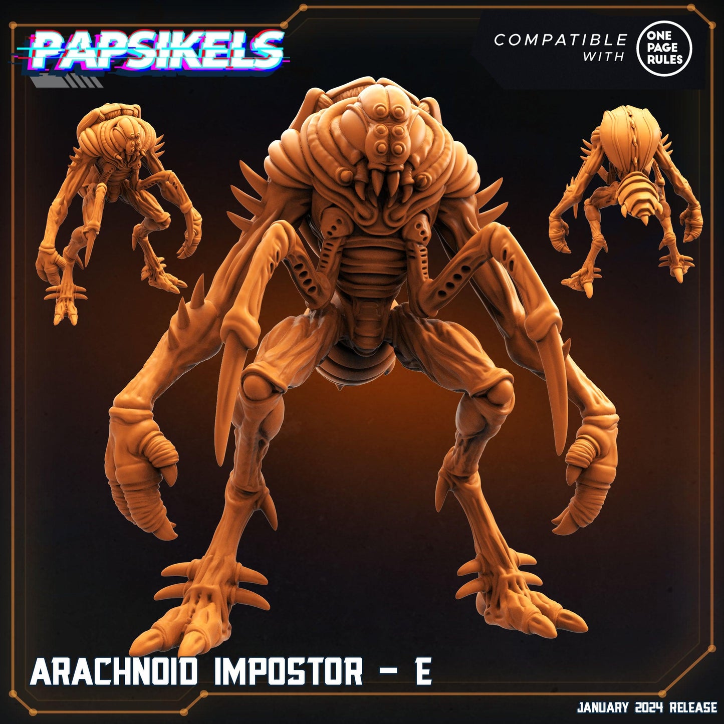 3D Printed Papsikels Arachnoid Impostors Set Dropship Troopers 28mm 32mm - 3D Printing Boss