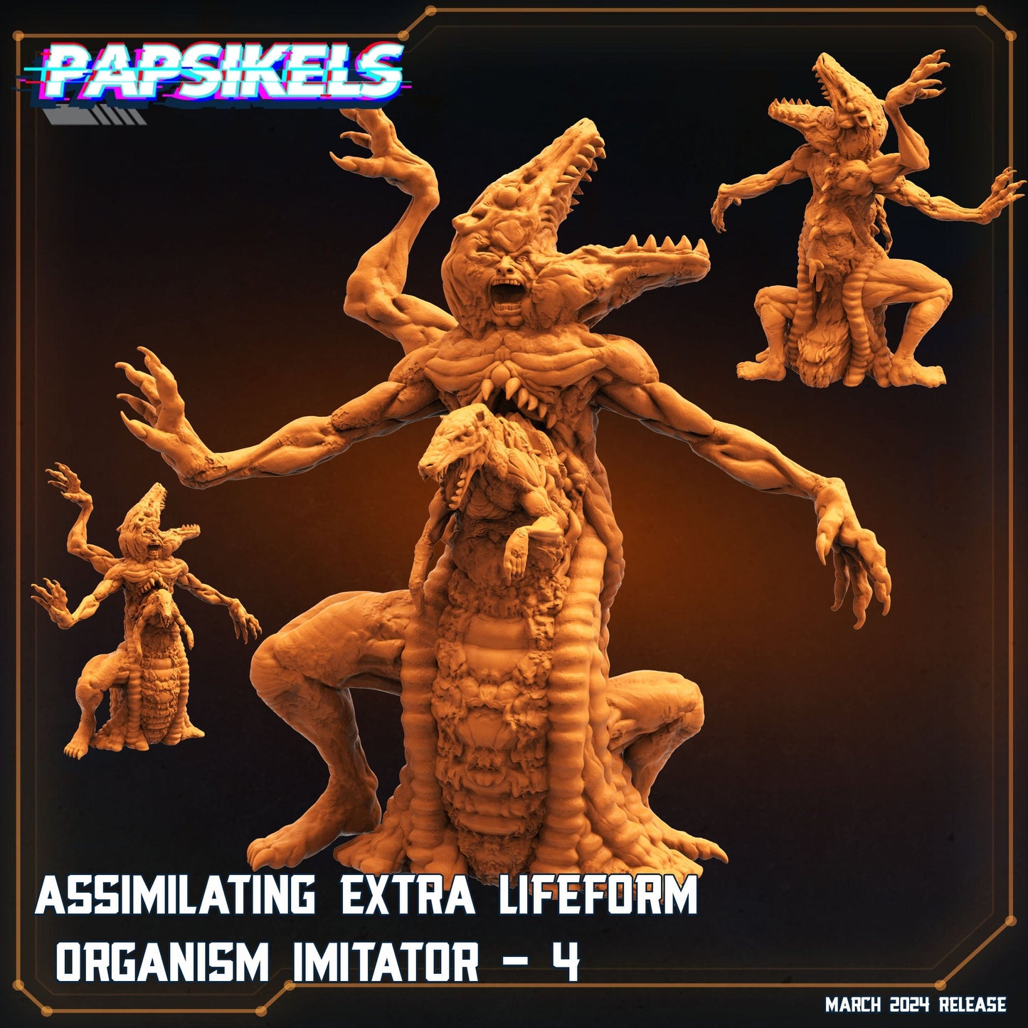 3D Printed Papsikels Assimilating Extra Lifeform Oranism Imitators MARCH 2025 SCIFI 28mm 32mm - 3D Printing Boss