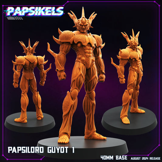 3D Printed Papsikels August 2024 Cyberpunk Papsilord Guyot Set 28mm 32mm - 3D Printing Boss