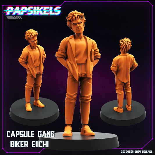 3D Printed Papsikels Capsule Gang Biker Members Dec. 2024 Cyberpunk 28mm 32mm - 3D Printing Boss