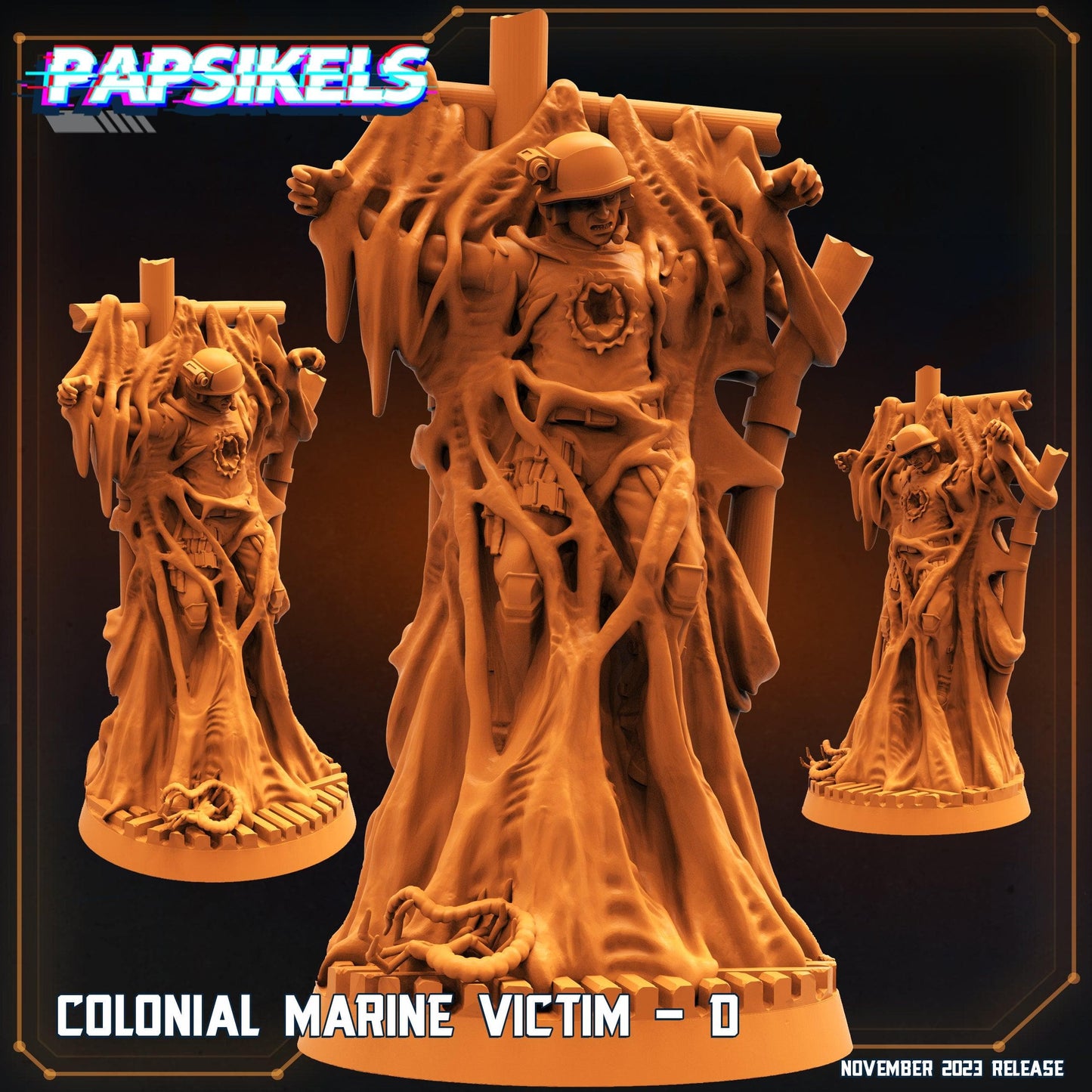 3D Printed Papsikels Colonial Marine Victim Set 28mm 32mm - 3D Printing Boss
