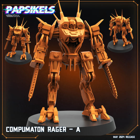 3D Printed Papsikels Compumaton Rager Set Democracy Troopers Bugs and Bots 28mm 32mm - 3D Printing Boss