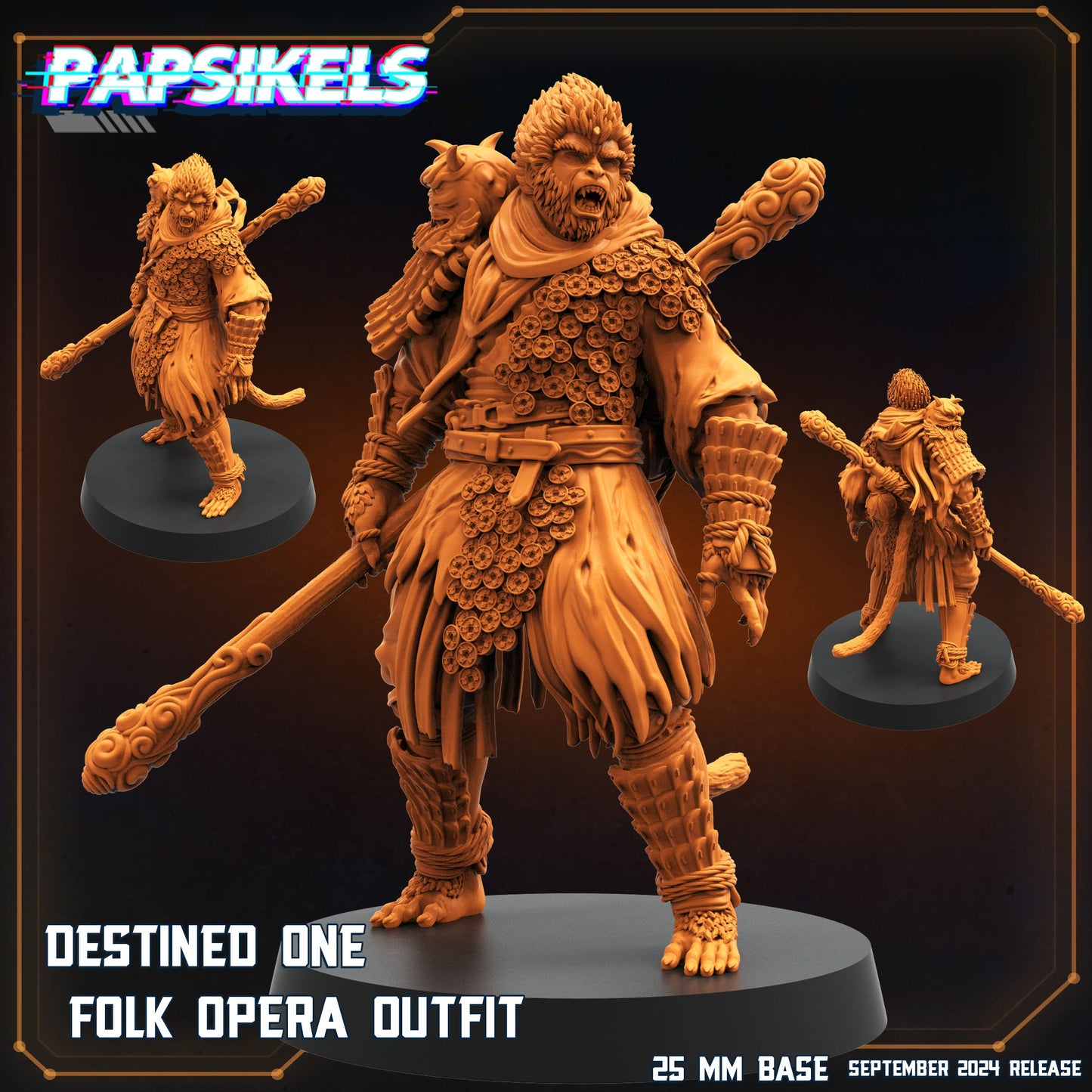 3D Printed Papsikels Destined One Folk Opera Outfit 28mm 32mm - 3D Printing Boss