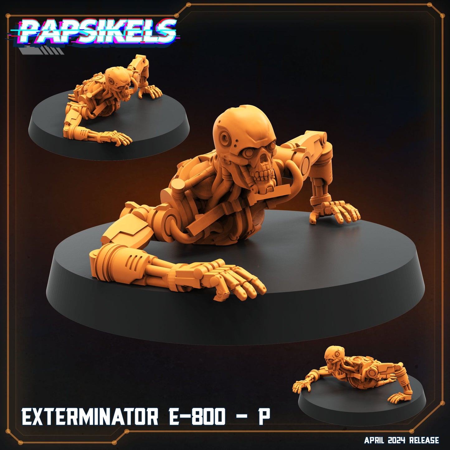 3D Printed Papsikels Exterminator E 800 Set Democracy Troopers SciFi Set 28mm 32mm - 3D Printing Boss