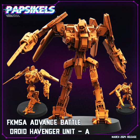 3D Printed Papsikels Fkmsa Advance Battle Droid Havenger Set 28mm 32mm - 3D Printing Boss