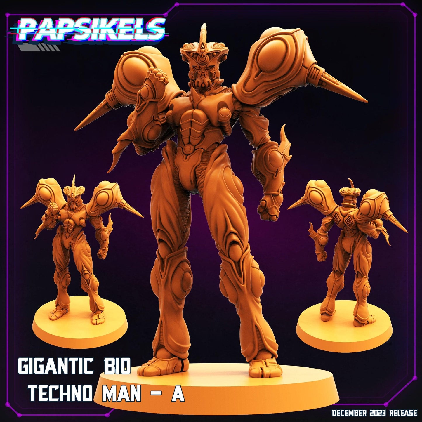 3D Printed Papsikels Gigantic Bio Techno Man A 28mm 32mm - 3D Printing Boss