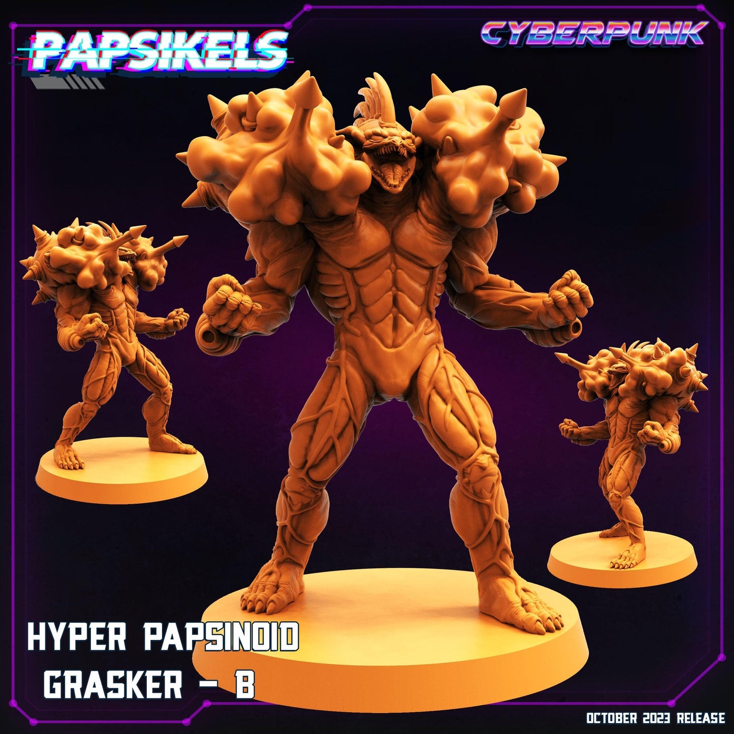 3D Printed Papsikels Grasker B Hyper Papsinoid Grasker Set 28mm 32mm - 3D Printing Boss