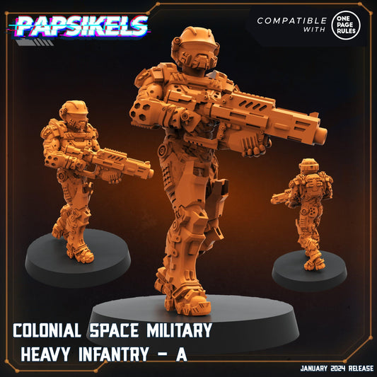 3D Printed Papsikels Human Offence Force Armored Troopers Set Dropship Troopers 28mm 32mm - 3D Printing Boss