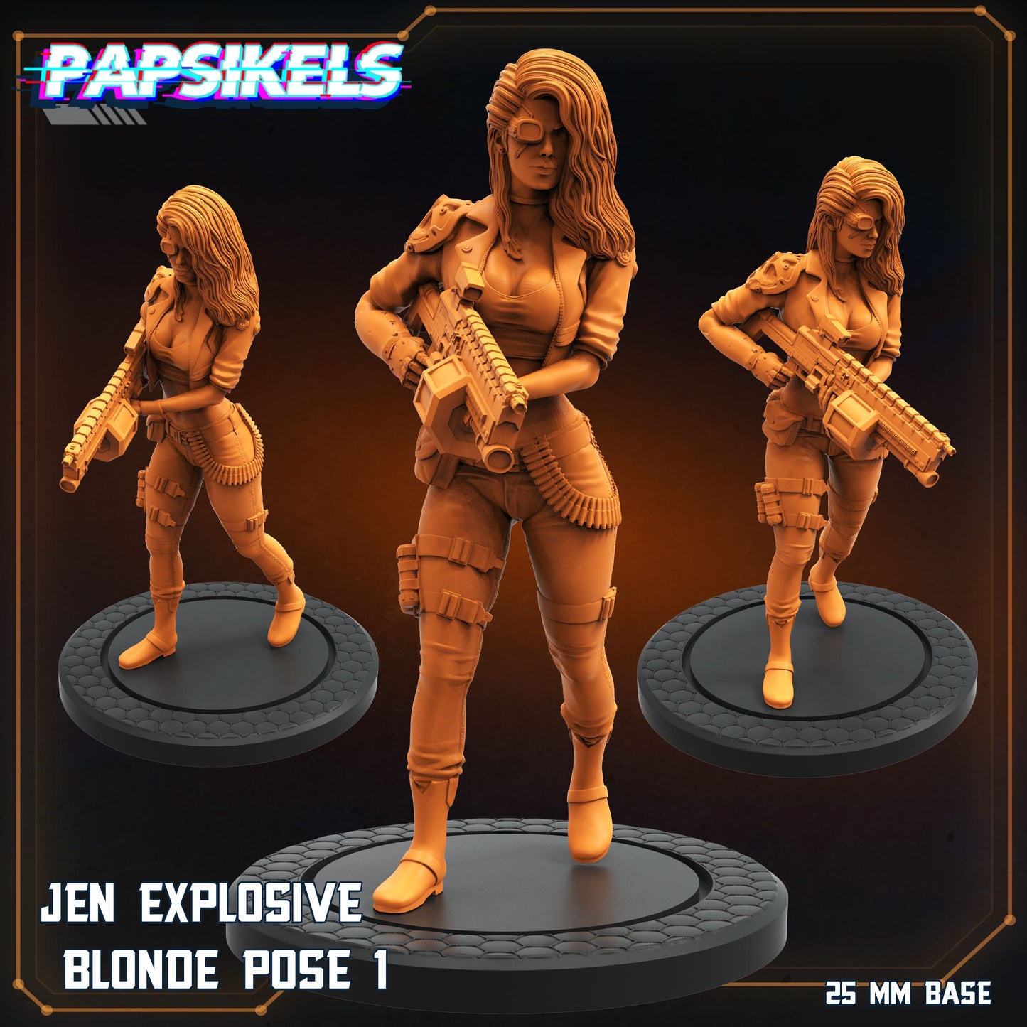 3D Printed Papsikels Jen Explosive Blonde 28mm 32mm - 3D Printing Boss