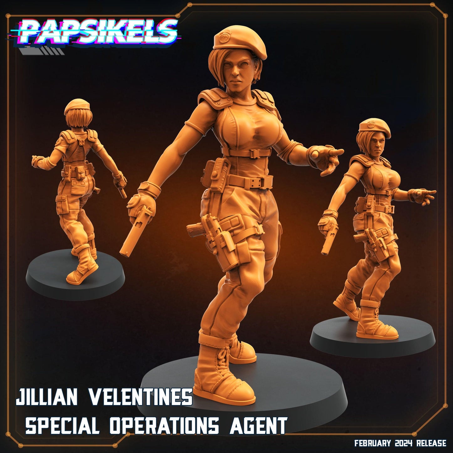 3D Printed Papsikels Jillian Velentines 28mm 32mm - 3D Printing Boss
