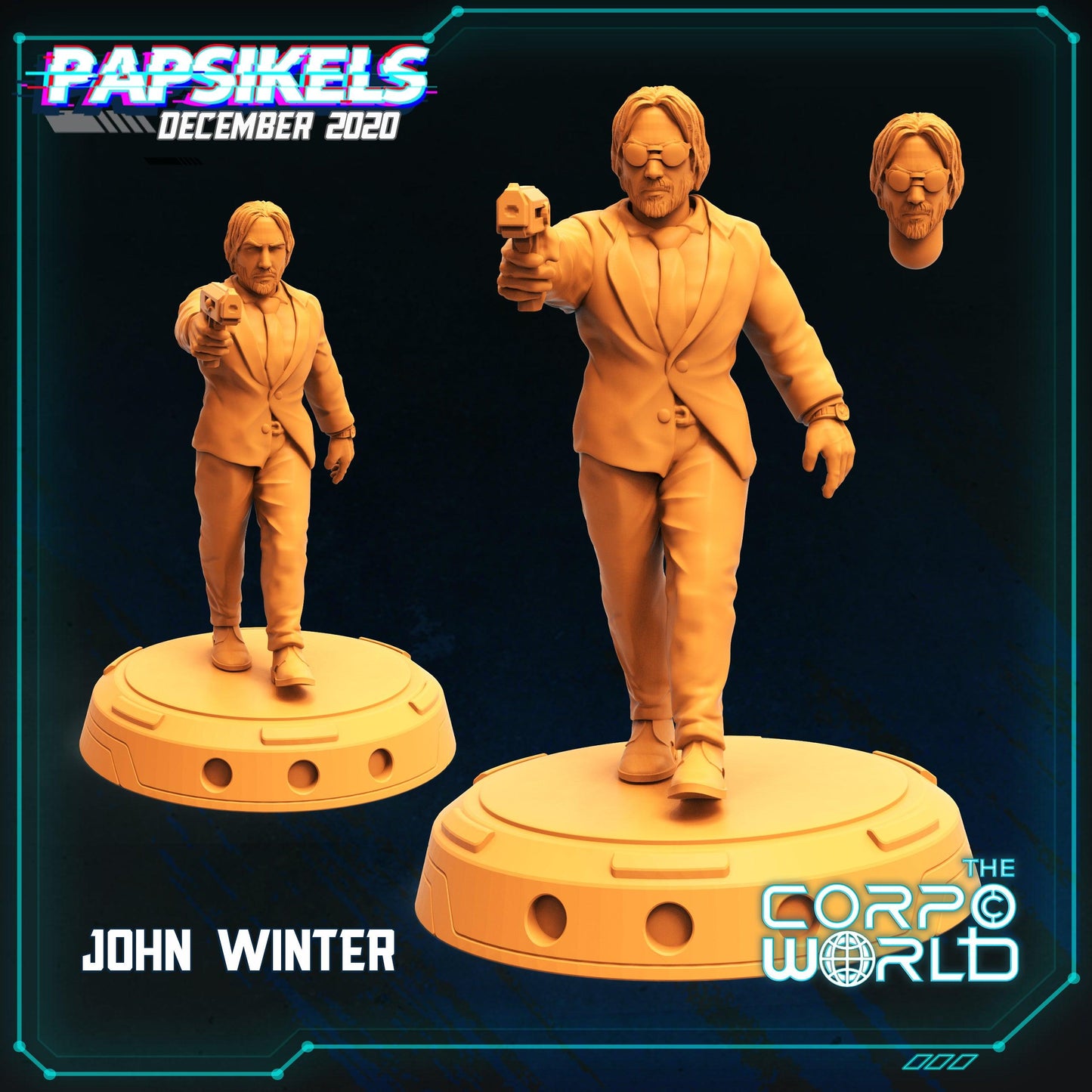 3D Printed Papsikels John Winter 28mm 32mm - 3D Printing Boss