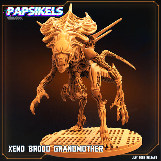 3D Printed Papsikels July 2023 - Xeno Wars Xeno Brood Grandmother Set 28mm 32mm - 3D Printing Boss