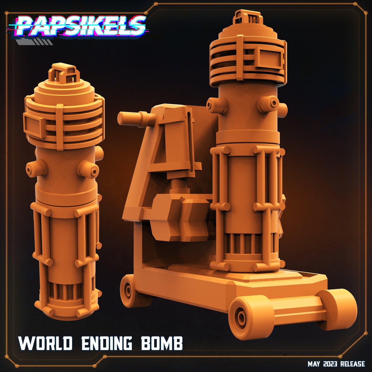 3D Printed Papsikels May 2023 Scifi - Star Entrance - Into The Multi World Set Terrain Set 28mm 32mm - 3D Printing Boss