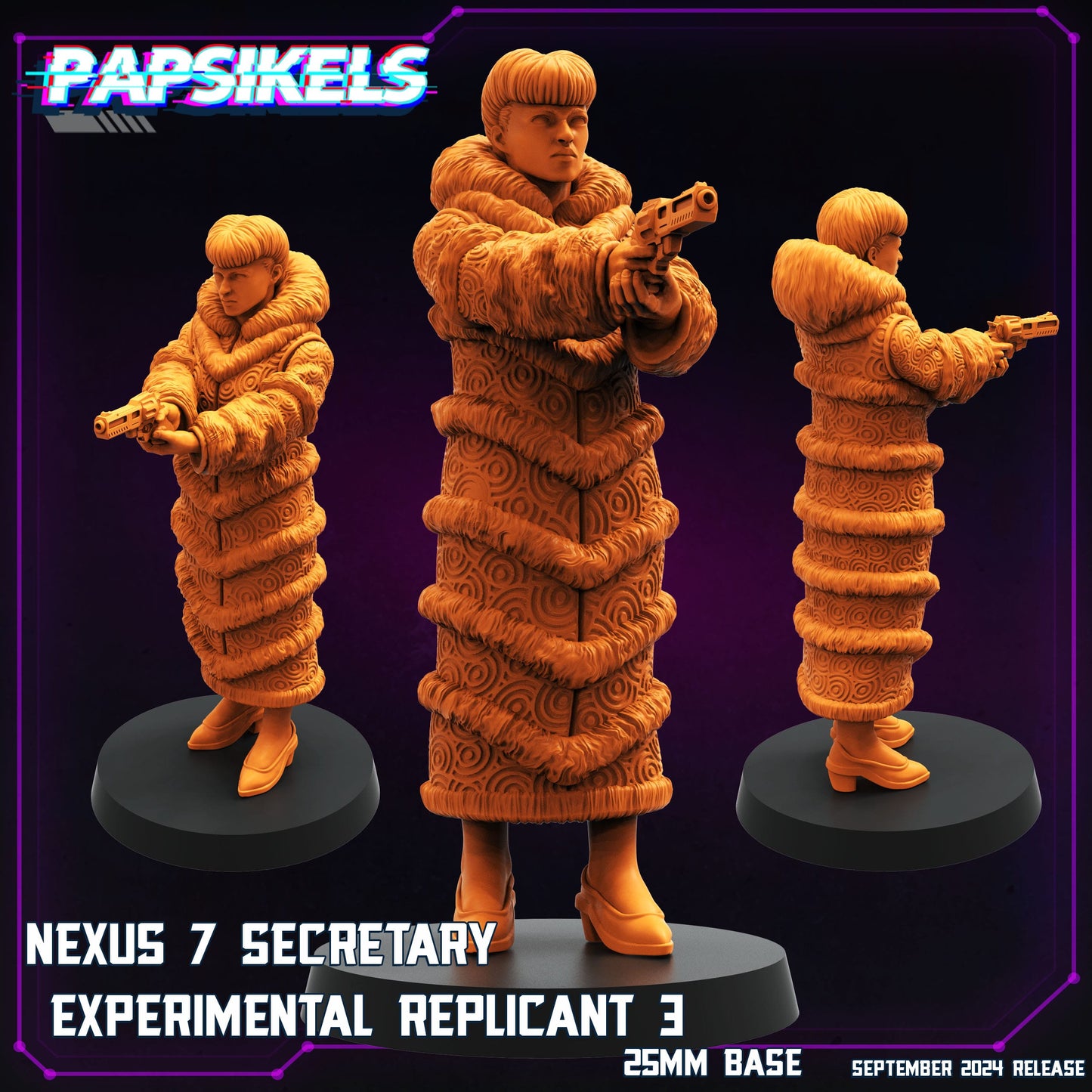 3D Printed Papsikels Nexus 7 Experimental Replicant Set SEPTEMBER 2024 CYBERPUNK 28mm 32mm - 3D Printing Boss
