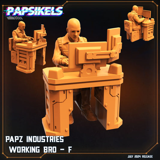 3D Printed Papsikels Papz Industries Working Bro Set July 2024 Scifi 28mm 32mm - 3D Printing Boss