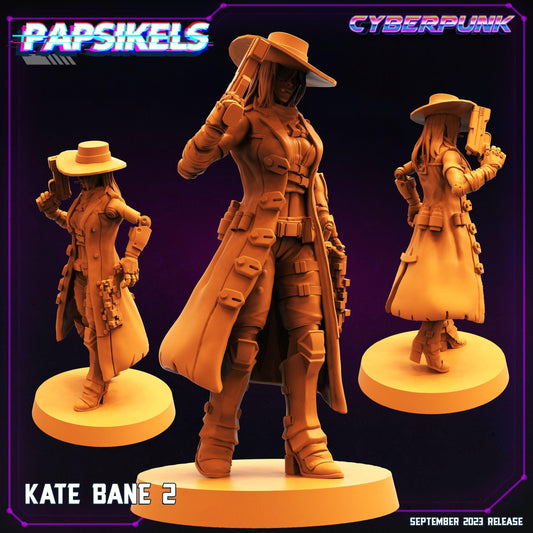 3D Printed Papsikels September 2023 Cyberpunk Kate Bane Set 28mm 32mm - 3D Printing Boss
