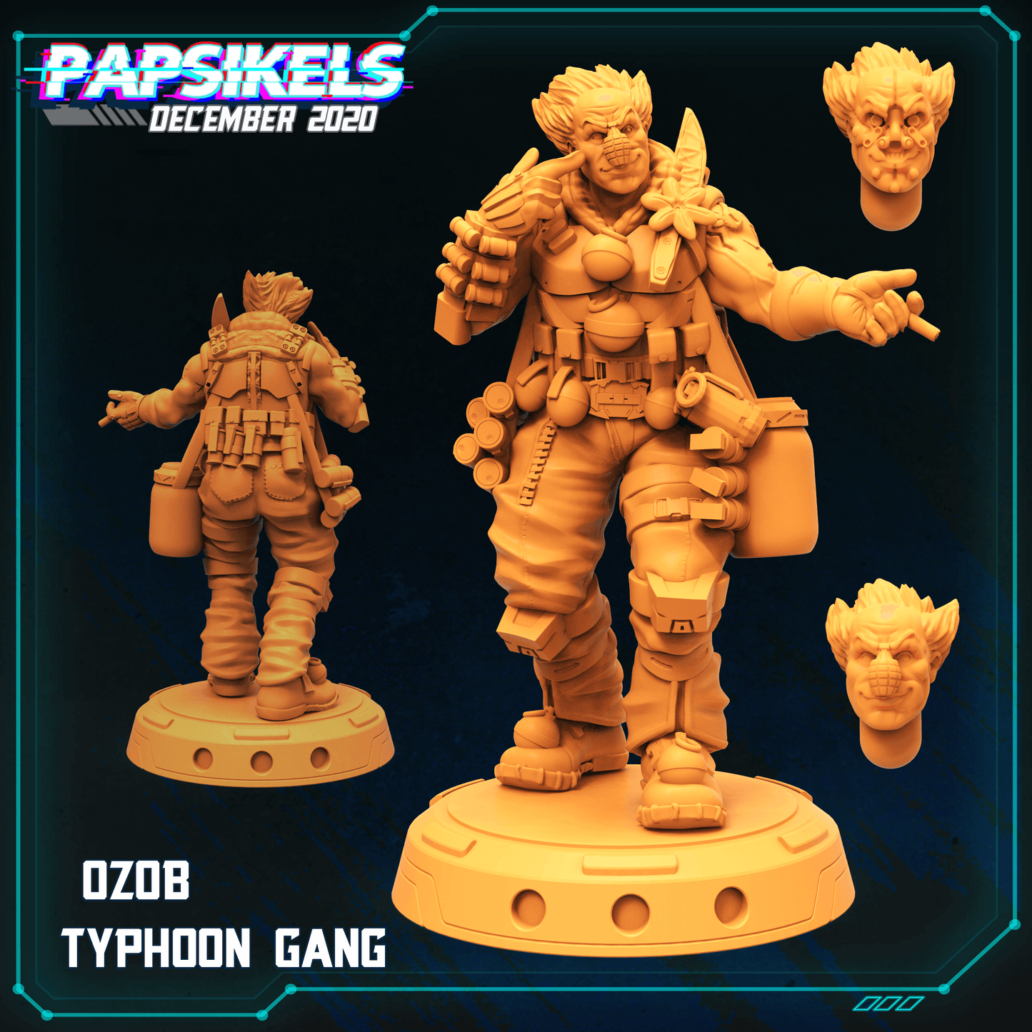 3D Printed Papsikels Typoon Gang Set 28mm 32mm - 3D Printing Boss