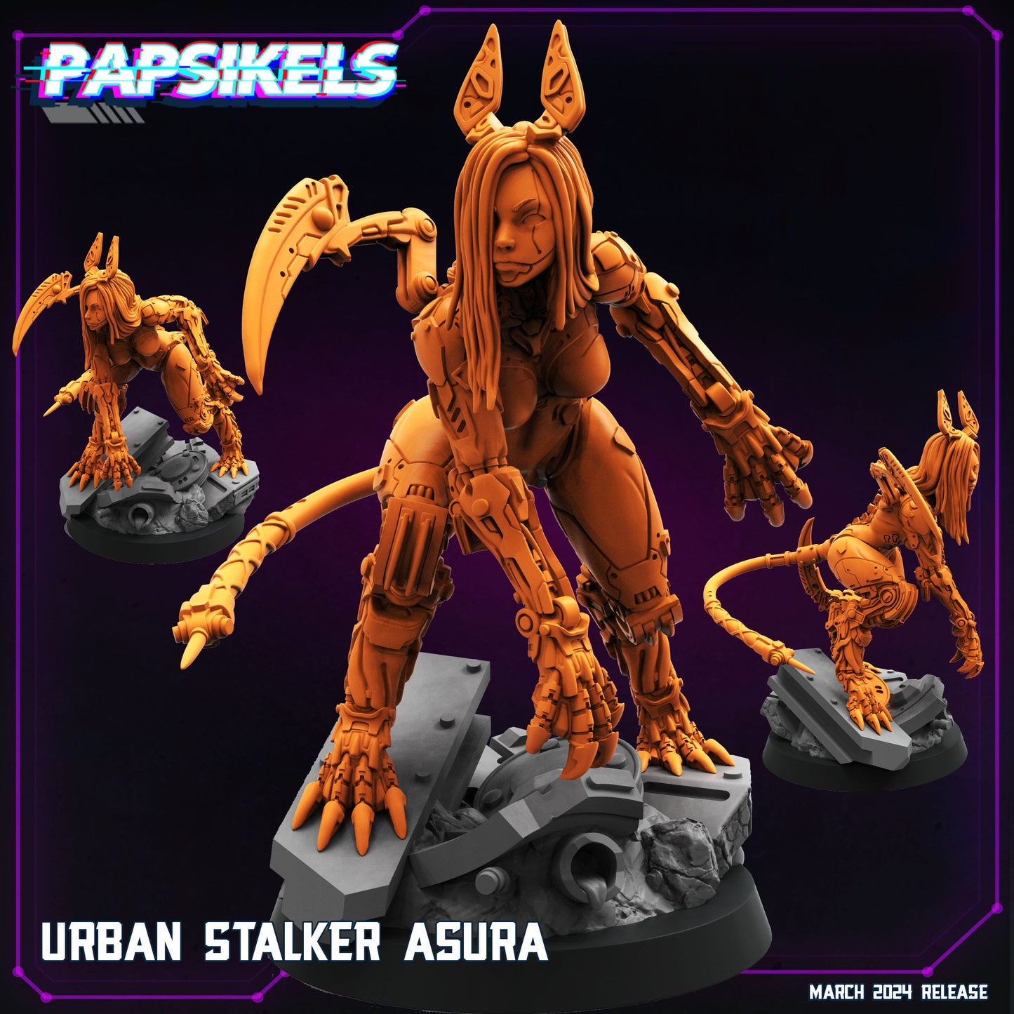 3D Printed Papsikels Urban Stalker Asura 28mm 32mm - 3D Printing Boss