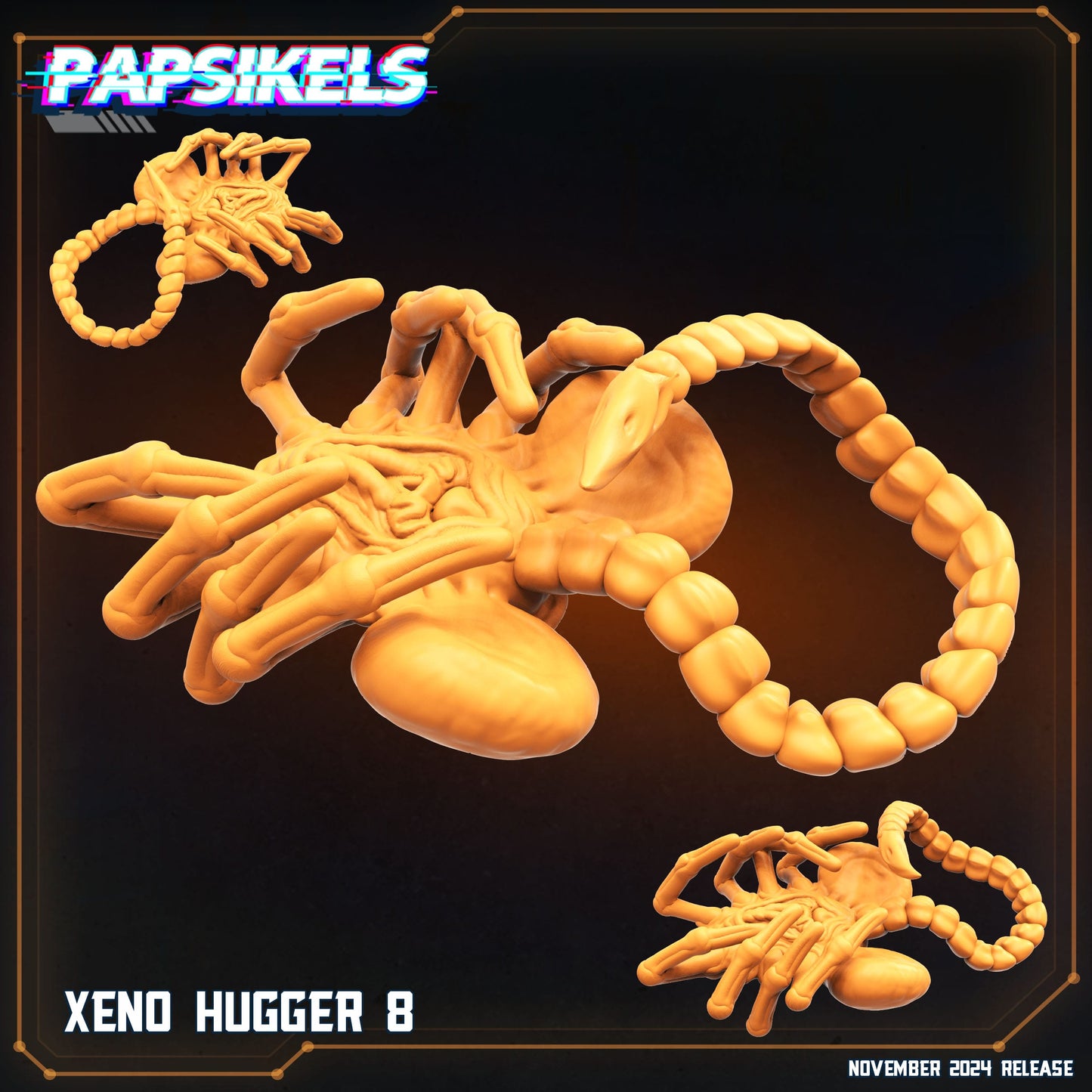 3D Printed Papsikels Xeno Huggers Set 1 Nov 2024 Scifi 28mm 32mm - 3D Printing Boss