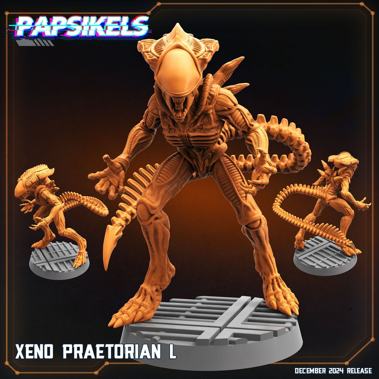 3D Printed Papsikels Xeno Praetorian Dec. 2024 SciFi 28mm 32mm - 3D Printing Boss