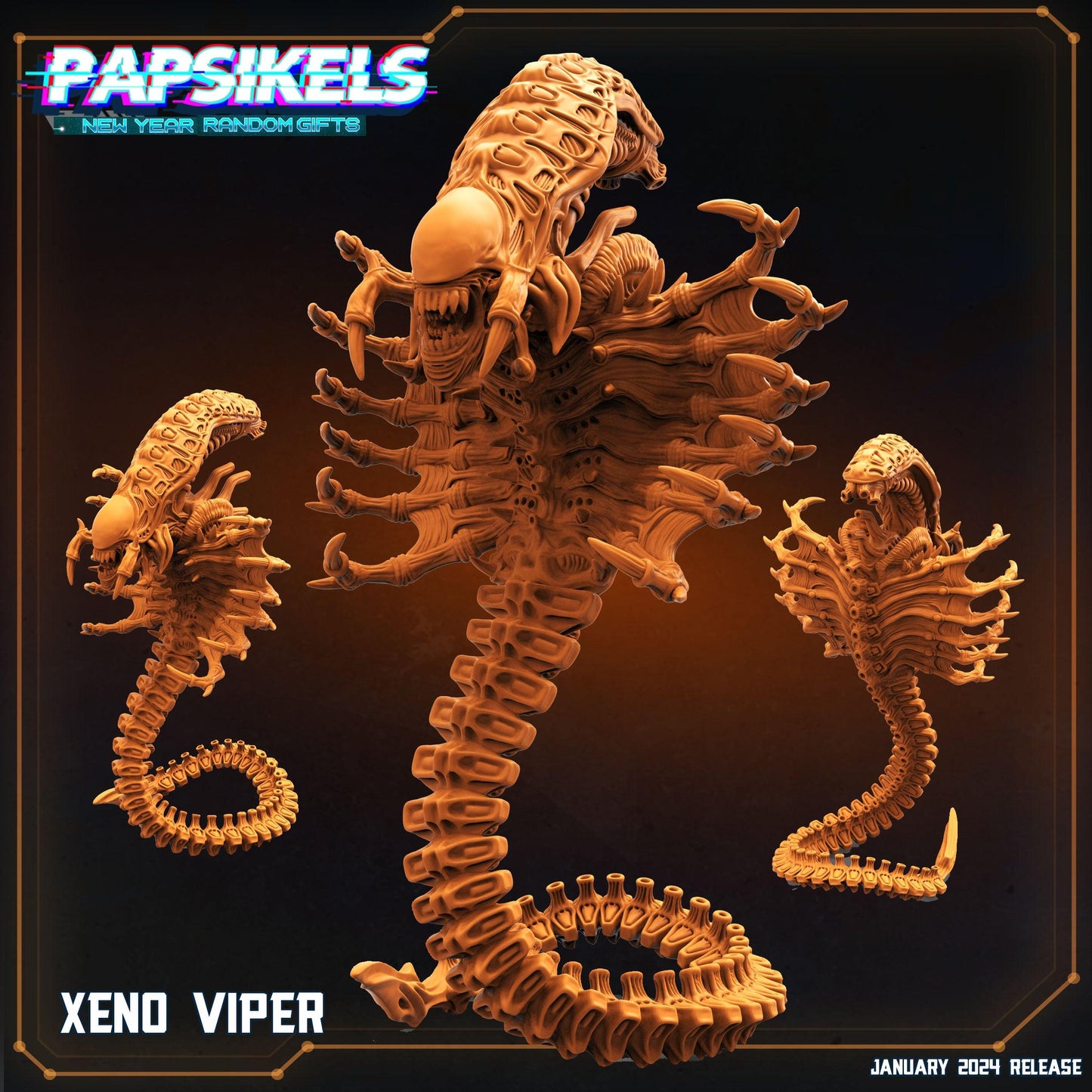 3D Printed Papsikels Xeno Viper 28mm 32mm - 3D Printing Boss