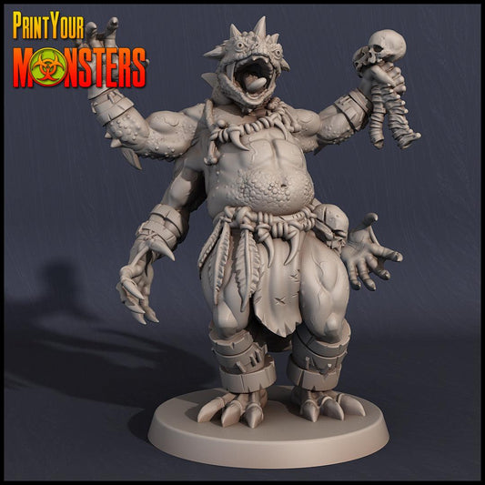 3D Printed Print Your Monsters Lizardmen Set 28mm - 32mm D&D Wargaming - 3D Printing Boss