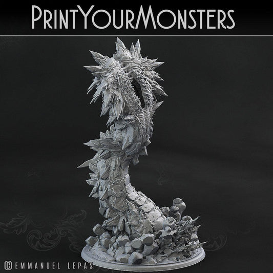 3D Printed Print Your Monsters Rimesquam Worm The Wrath of Gloomrime Monsters Part II Set 28mm - 32mm D&D Wargaming - 3D Printing Boss