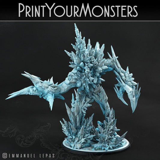 3D Printed Print Your Monsters Rimethorn Golems The Wrath of Gloomrime Monsters Part I Set 28mm - 32mm D&D Wargaming - 3D Printing Boss