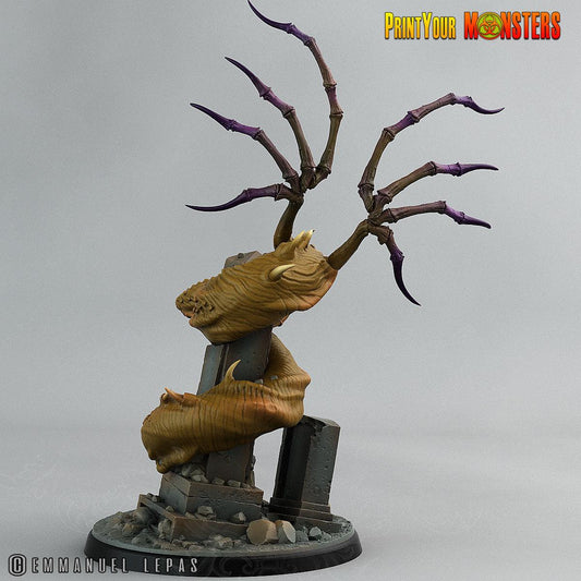 3D Printed Print Your Monsters The Living Graveyard Graveyard Dragon 28mm - 32mm D&D Wargaming - 3D Printing Boss