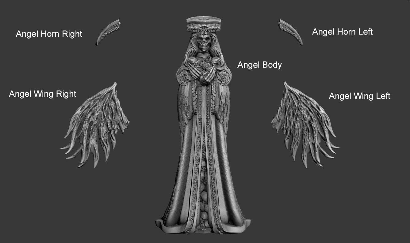 3D Printed Print your Monster Angel Of Death 28 32mm D&D - 3D Printing Boss