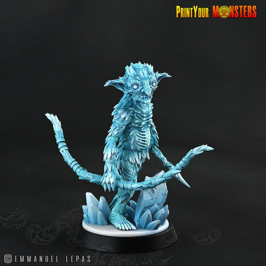 3D Printed Print your Monster Frost Shard Goblins - Ice Goblin 28mm 32mm D&D - 3D Printing Boss