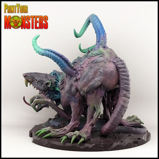 3D Printed Print your Monster Giant Mutant Rat 28 32mm D&D - 3D Printing Boss