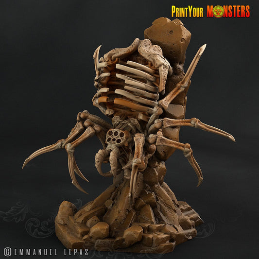 3D Printed Print your Monster The Ancient Bones Pack - Bone Spiders 28mm 32mm D&D - 3D Printing Boss