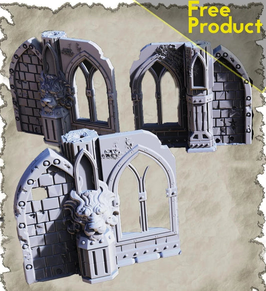 3D Printed SAWANT3D Ruins in the Desert - Window 28 32mm D&D - 3D Printing Boss