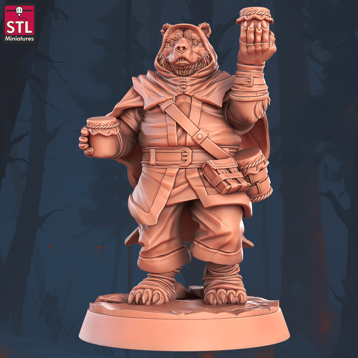 3D Printed STL Miniatures Beekeepers Set 28 - 32mm War Gaming D&D - 3D Printing Boss