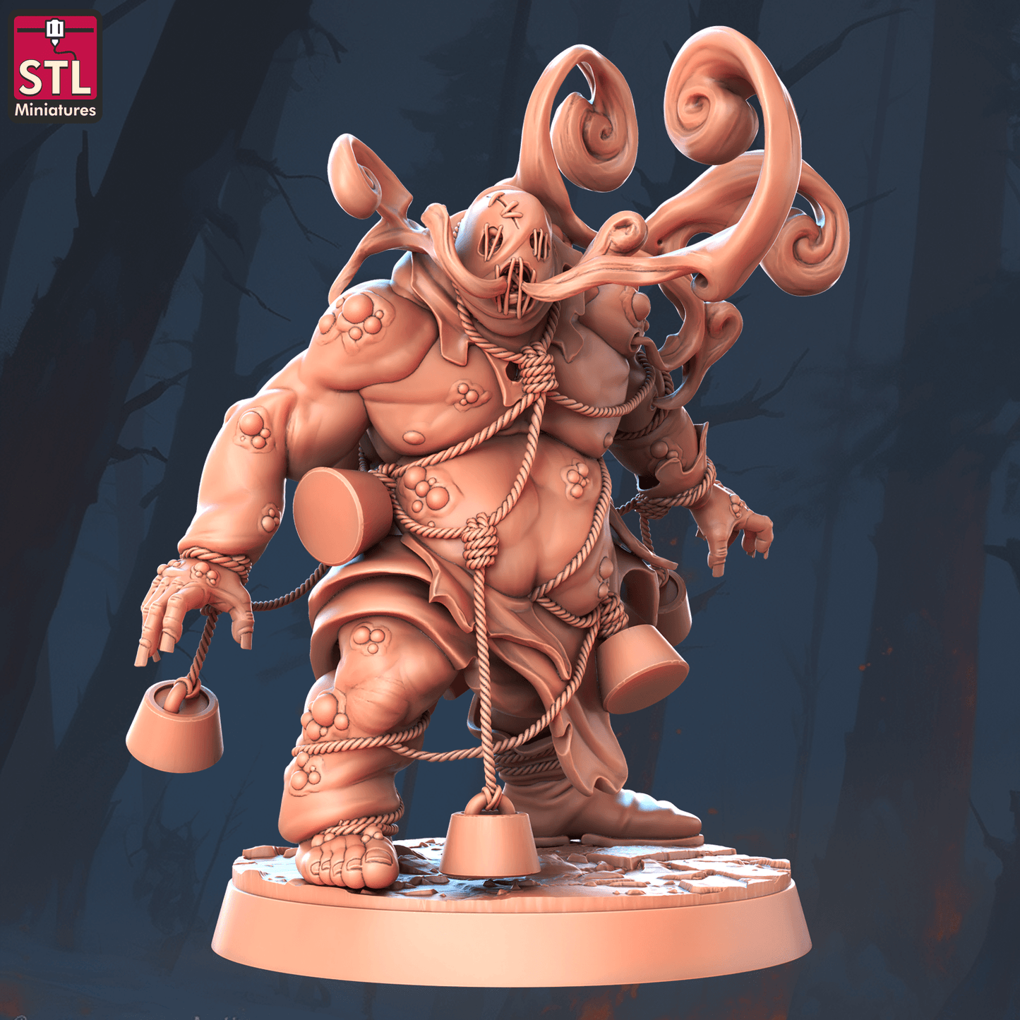 3D Printed STL Miniatures Bogman 28 - 32mm War Gaming D&D - 3D Printing Boss