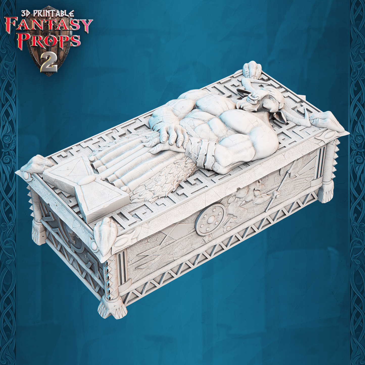 3D Printed STL Miniatures Fantasy Props 2 Museum Set 28 - 32mm War Gaming D&D - 3D Printing Boss
