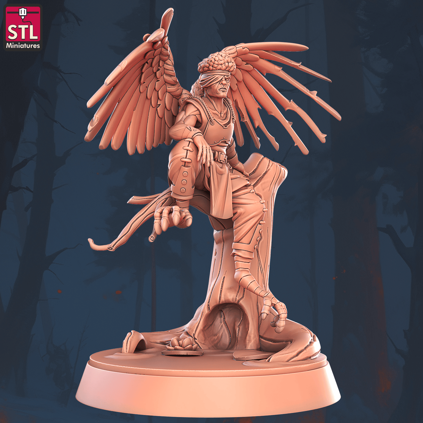 3D Printed STL Miniatures Floating Islands Characters 28 - 32mm War Gaming D&D - 3D Printing Boss