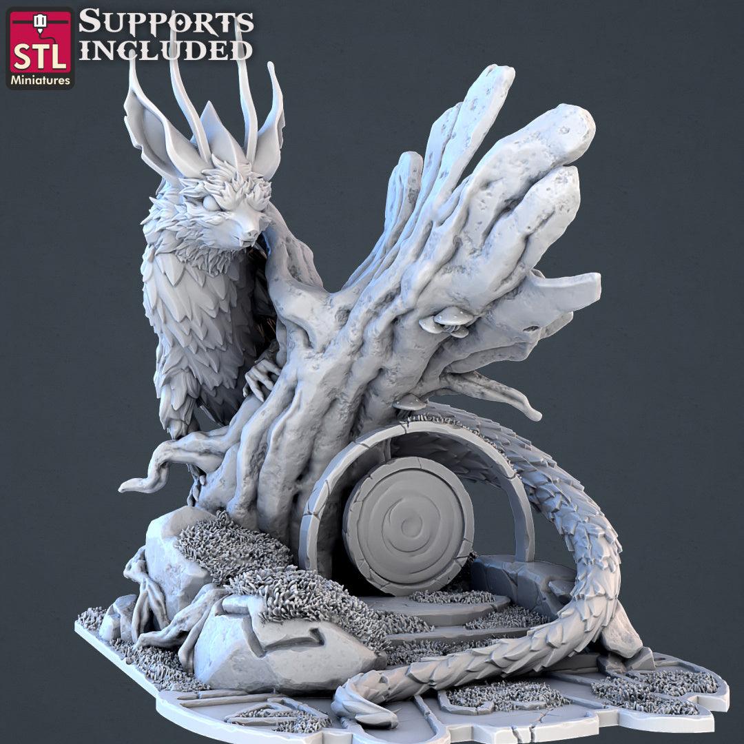 3D Printed STL Miniatures Forest Protectors Set 28 - 32mm War Gaming D&D - 3D Printing Boss