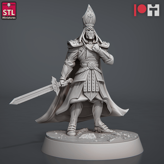 3D Printed STL Miniatures Inquisitors Set 28 - 32mm War Gaming D&D - 3D Printing Boss