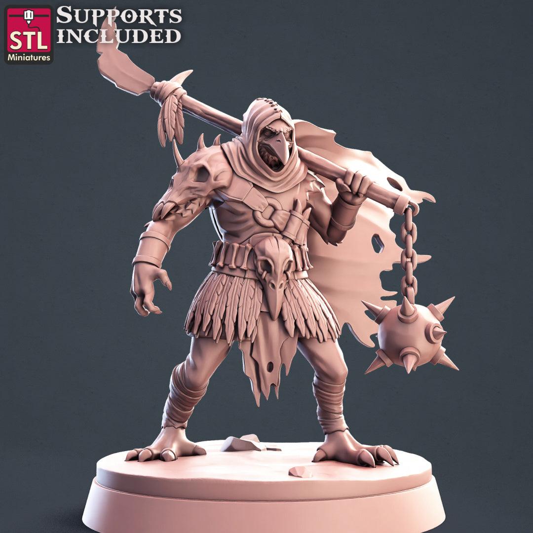 3D Printed STL Miniatures Kenku Set 28 - 32mm War Gaming D&D - 3D Printing Boss