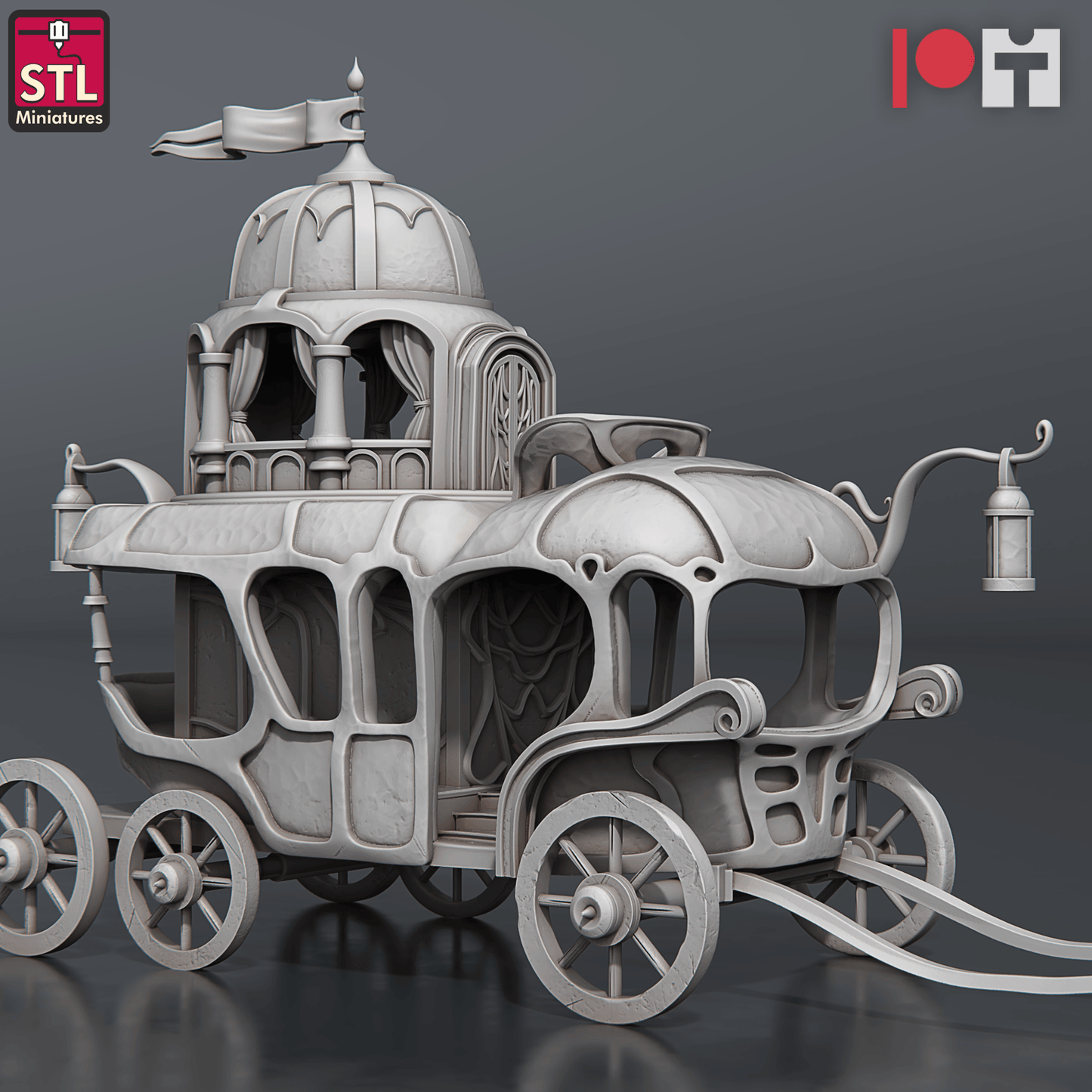 3D Printed STL Miniatures Nobles Set 28 - 32mm War Gaming D&D - 3D Printing Boss