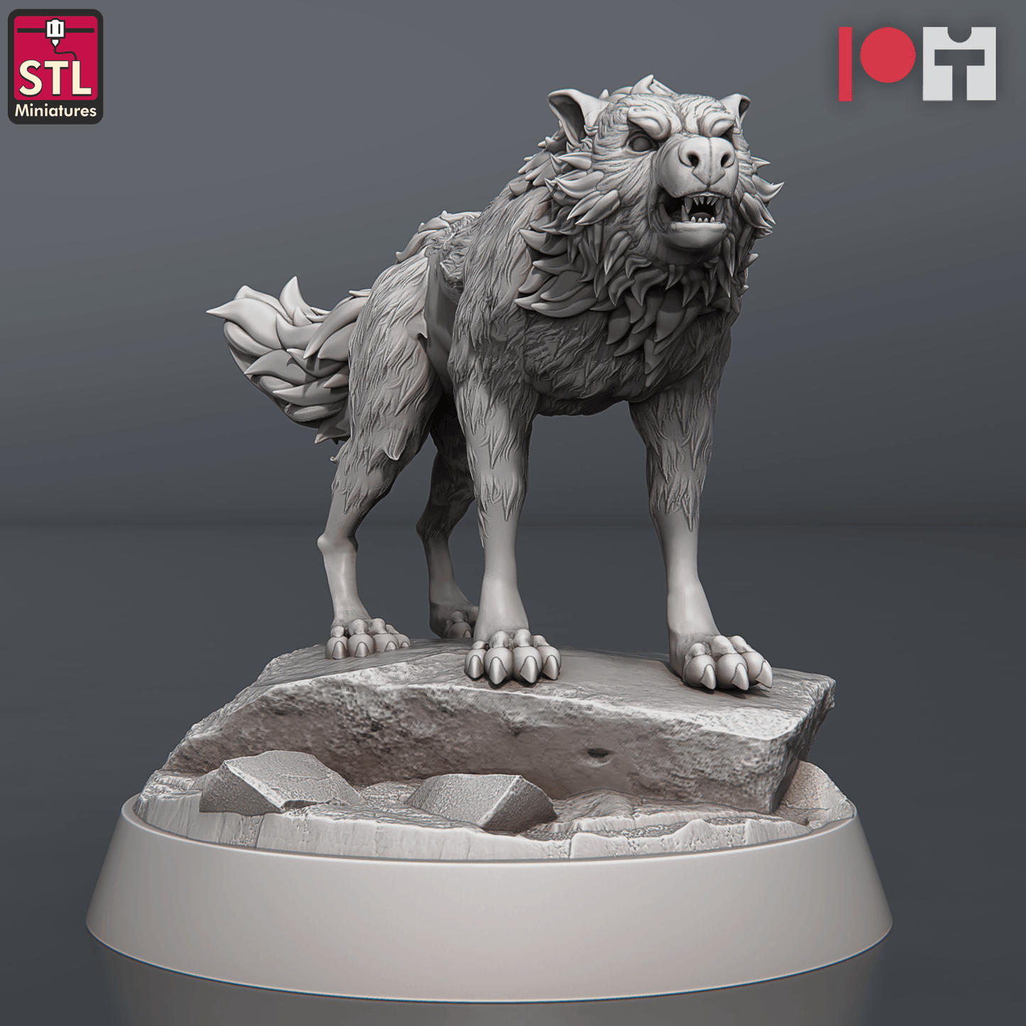 3D Printed STL Miniatures Wolves and Werewolves 28mm - 32mm War Gaming D&D - 3D Printing Boss