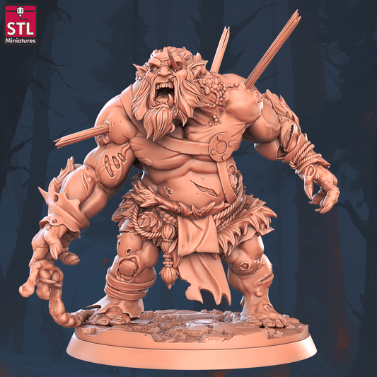 3D Printed STL Miniatures Zombie Troll Set 28 - 32mm War Gaming D&D - 3D Printing Boss
