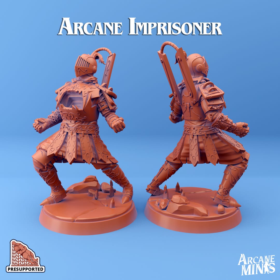 3D Printed Sordane Publishing Arcane Imprisoner AC Adventure From Sewer to Sky 28 32mm D&D - 3D Printing Boss