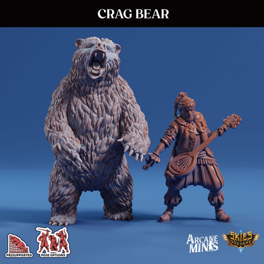 3D Printed Sordane Publishing Arcane Minis Crag Bear Cult of Umiera 28 32mm D&D - 3D Printing Boss