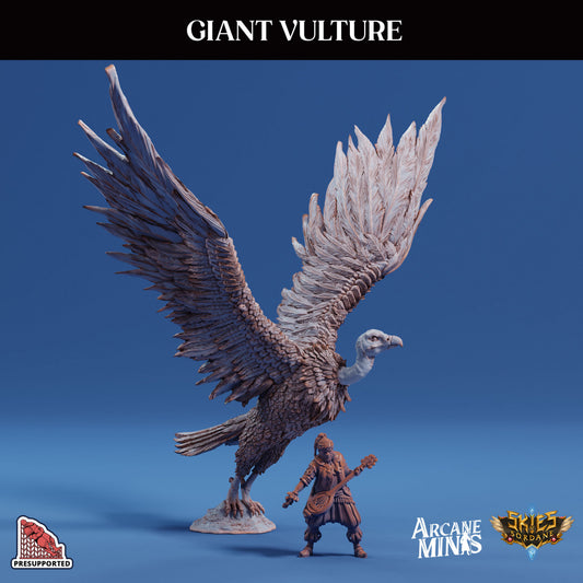 3D Printed Sordane Publishing Arcane Minis Giant Vulture Cult of Umiera 28 32mm D&D - 3D Printing Boss