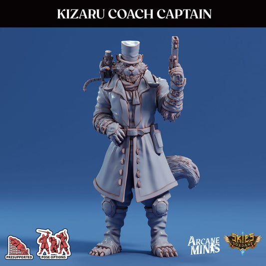 3D Printed Sordane Publishing Arcane Minis Kizaru Coach Captain Cult of Umiera 28 32mm D&D - 3D Printing Boss