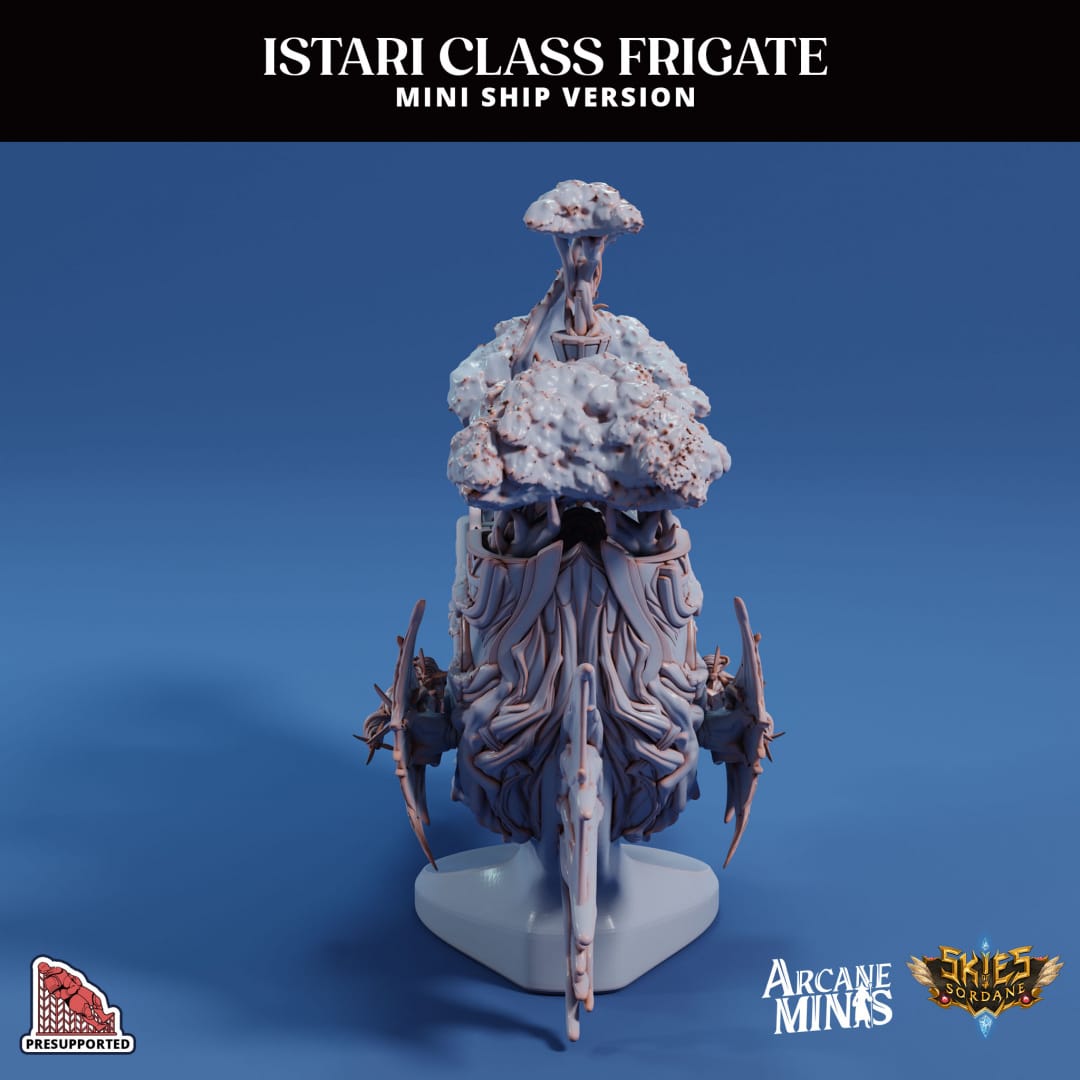 3D Printed Sordane Publishing Arcane Minis Mini Ship - Istari Frigate - 3D Printing Boss